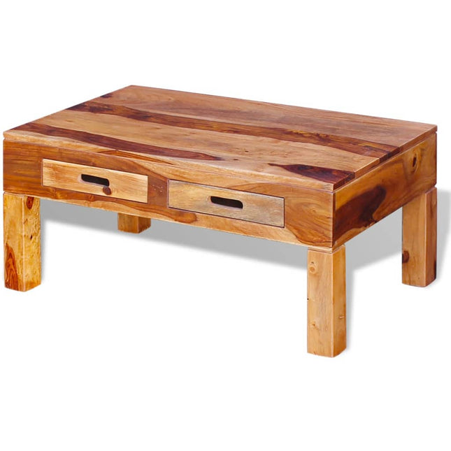 Tavolino da Salotto in Legno Massello di Sheesham