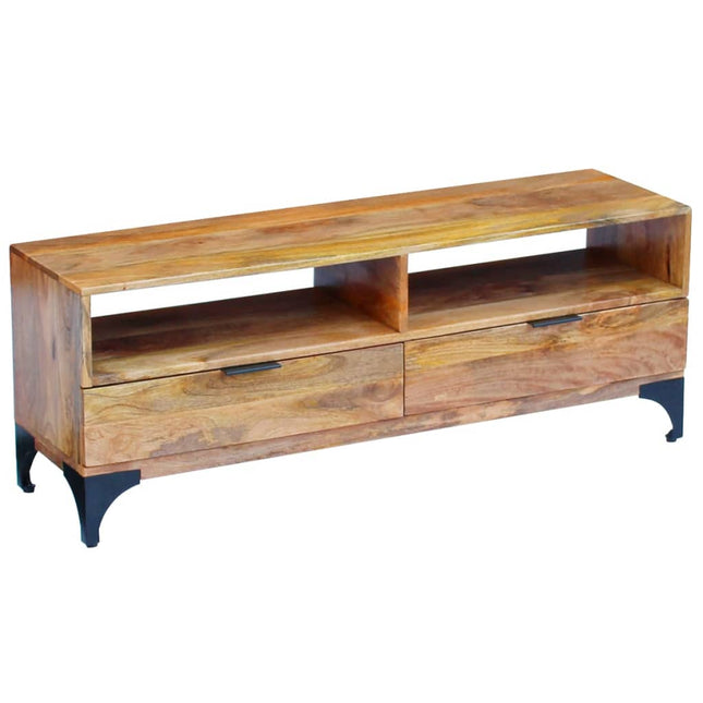 Supporto TV in Legno di Mango 120x35x45 cm