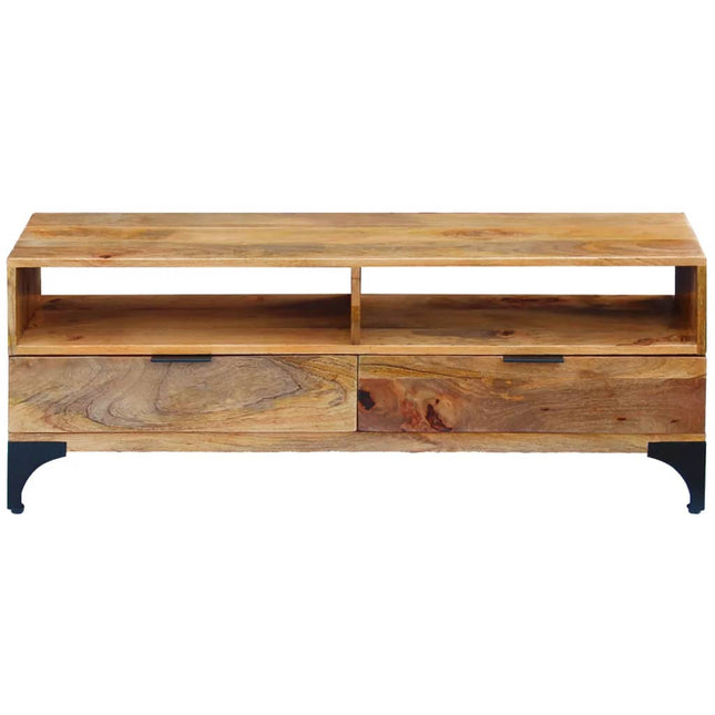 Supporto TV in Legno di Mango 120x35x45 cm