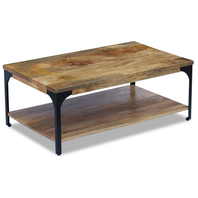 Tavolino da Salotto in Legno di Mango 100x60x38 cm