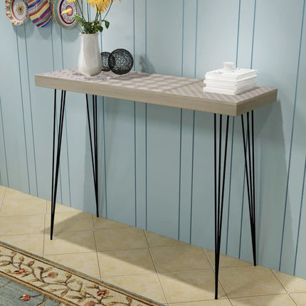 Tavolo Consolle 90x30x71,5 cm Grigio