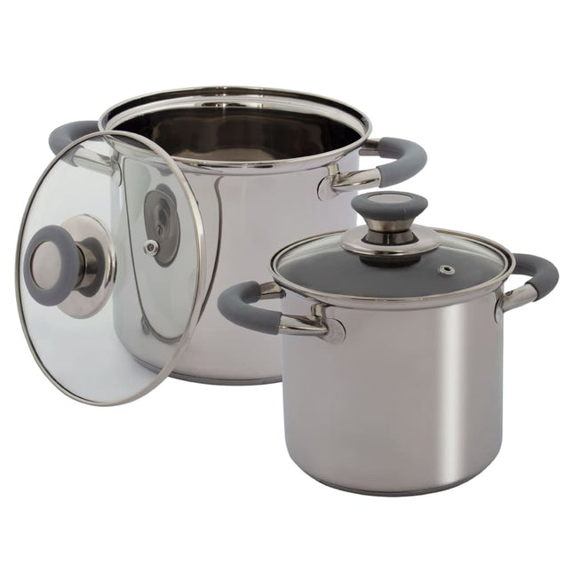 Set di Pentole 2 pz Melrose in Acciaio Inox