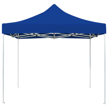 Gazebo Professionale Pieghevole in Alluminio 3x3 m Blu