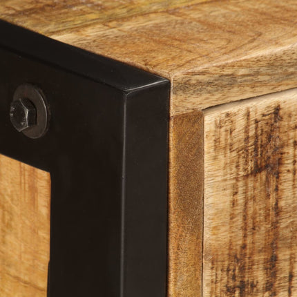 Credenza con 3 Cassetti 110x35x75 cm Legno Massello di Mango