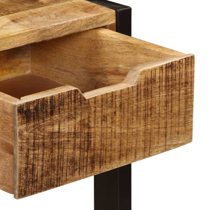 Credenza con 3 Cassetti 110x35x75 cm Legno Massello di Mango