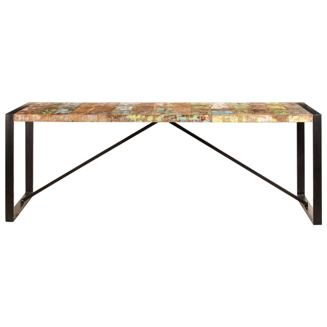 Tavolo da Pranzo 220x100x75 cm Legno Massello di Recupero