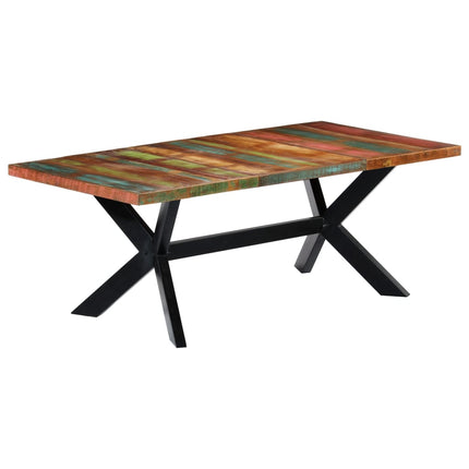 Tavolo da Pranzo 200x100x75 cm in Legno Massello di Recupero