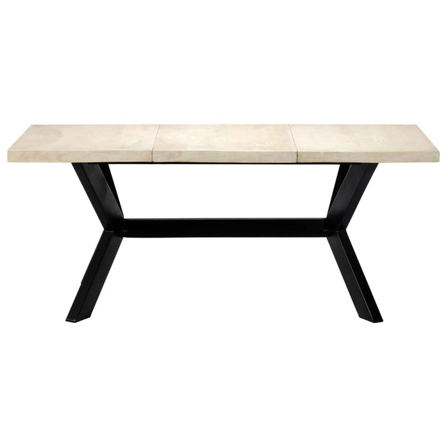 Tavolo da Pranzo 180x90x75 cm in Legno Massello di Mango