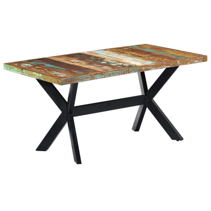Tavolo da Pranzo 160x80x75 cm in Legno Massello di Recupero