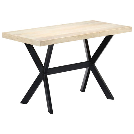 Tavolo da Pranzo 120x60x75 cm in Legno Massello di Mango