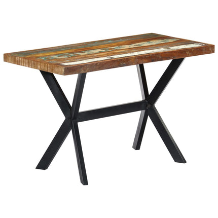 Tavolo da Pranzo 120x60x75 cm in Legno Massello di Recupero