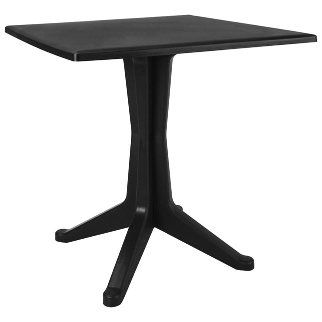 Tavolo da Giardino Antracite 70x70x71,7 cm Plastica