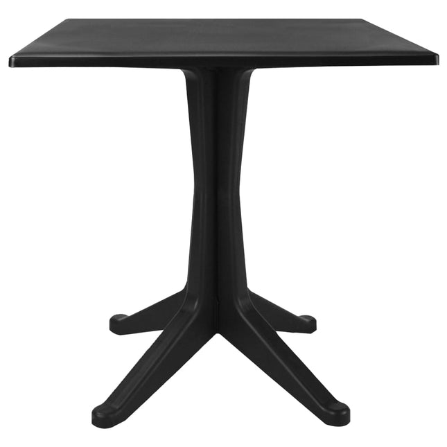 Tavolo da Giardino Antracite 70x70x71,7 cm Plastica