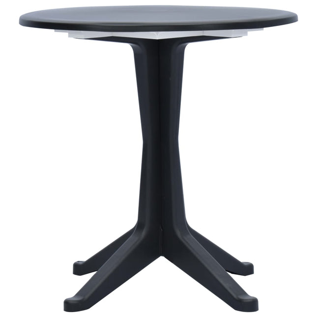 Tavolo da Giardino Antracite 70 cm Plastica