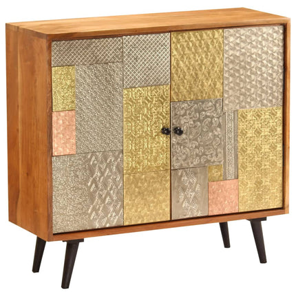 Credenza 80x30x75 cm in Legno Massello di Acacia