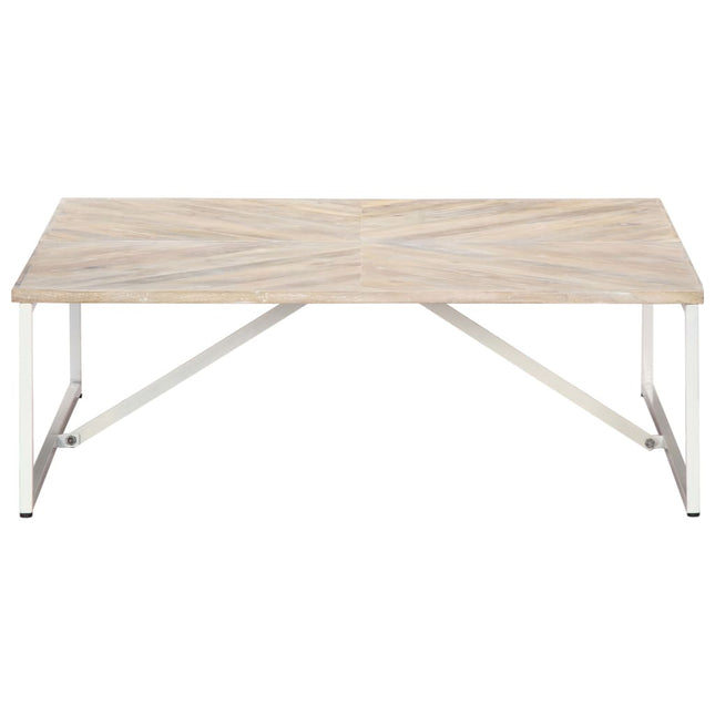 Tavolino da Salotto 110x110x36 cm in Legno Massello di Mango