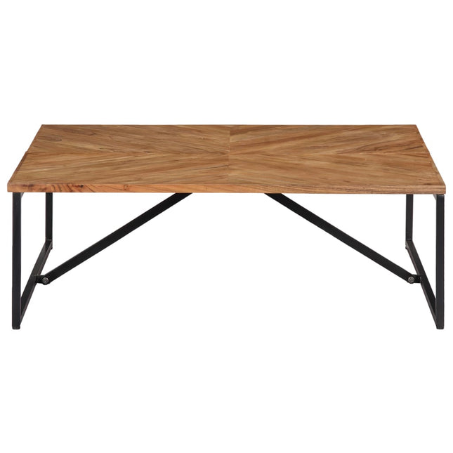 Tavolino da Salotto 110x110x36 cm Legno Massello di Acacia