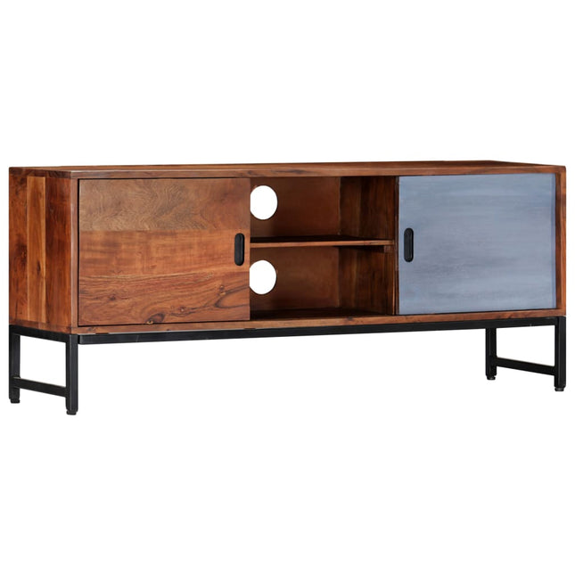 Mobile Porta TV 120x30x49 cm in Legno Massello di Acacia
