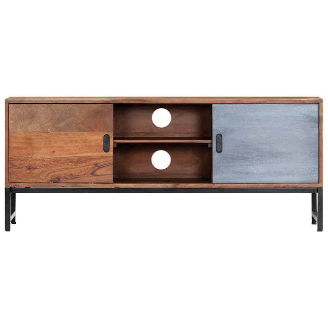 Mobile Porta TV 120x30x49 cm in Legno Massello di Acacia