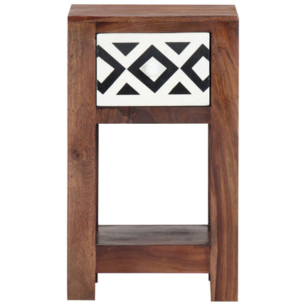 Comodino 30x30x50 cm in Legno Massello di Sheesham