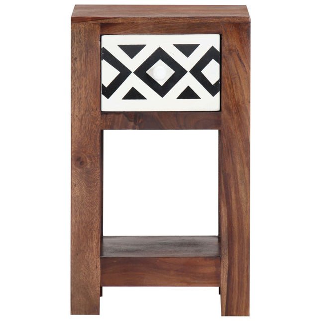 Comodino 30x30x50 cm in Legno Massello di Sheesham