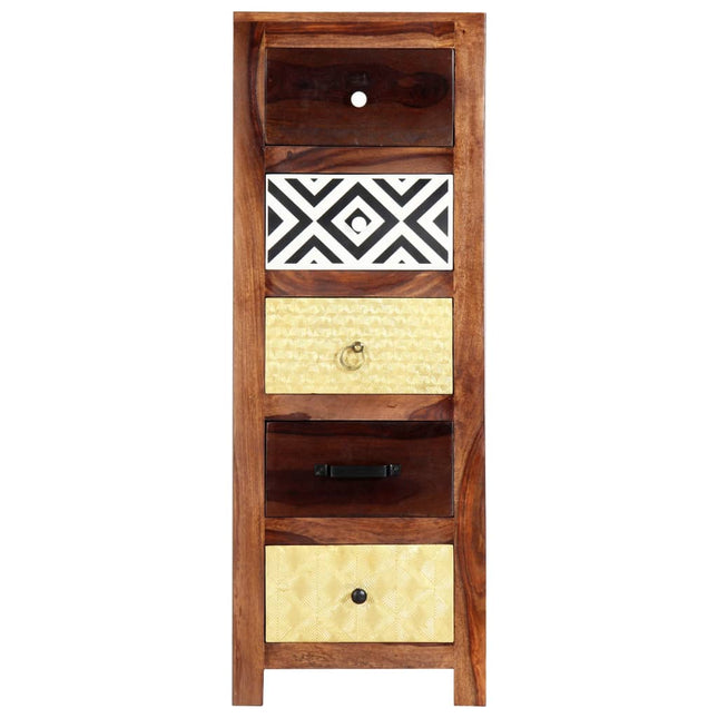 Credenza 40x30x110 cm in Legno Massello di Sheesham