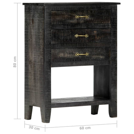 Credenza 60x30x80 cm in Legno Massello di Mango