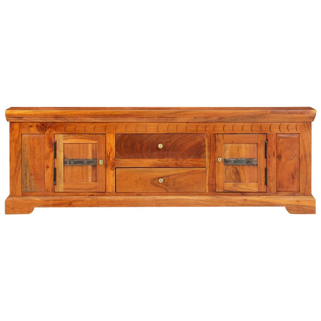 Mobile Porta TV 119x30x40 cm in Legno Massello di Acacia