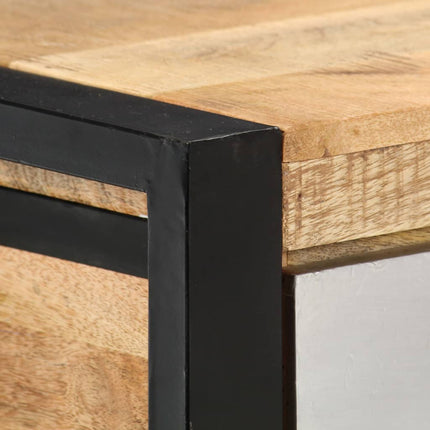 Tavolo Consolle 130x30x76 cm in Legno Massello di Mango
