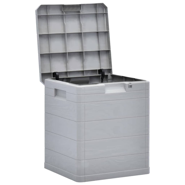 Baule da Giardino 90 L Grigio Chiaro