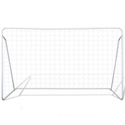 Porta da Calcio in Acciaio 2 pz 240x90x150 cm