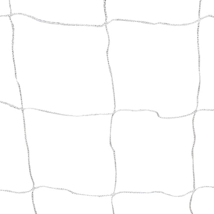 Porte da Calcio 2 pz con Reti 182x61x122 cm in Acciaio Bianche
