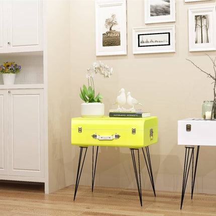Comodini 2 pz 49,5x36x60 cm Gialli