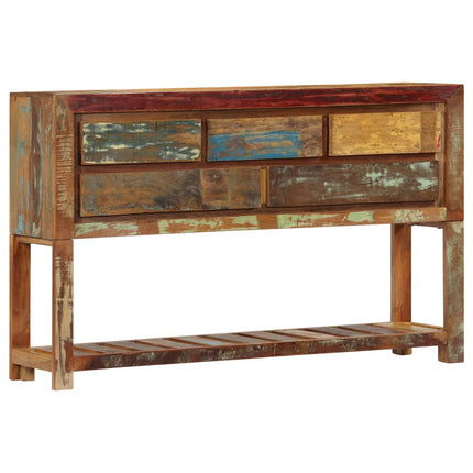 Credenza 120x30x75 cm Legno Massello di Recupero