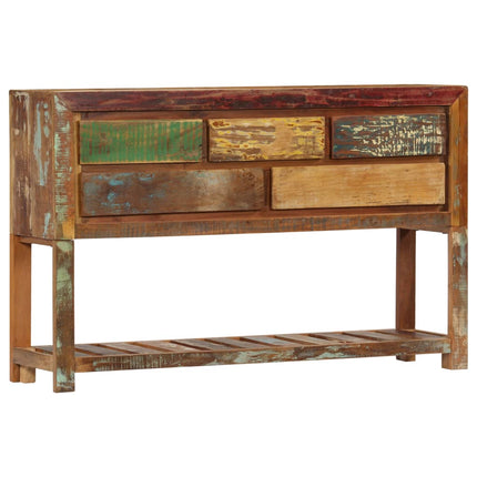 Credenza 120x30x75 cm Legno Massello di Recupero