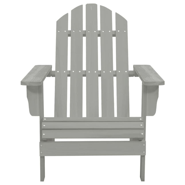 Sedia da Giardino in Legno Grigio