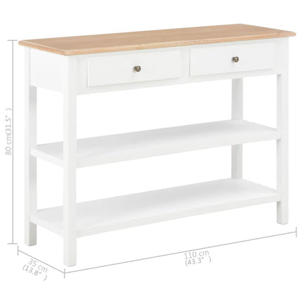 Credenza Bianca 110x35x80 cm in MDF