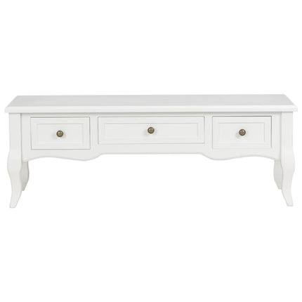 280048 Mobile Porta TV Bianco 100x35x35 cm in Legno
