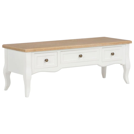 280048 Mobile Porta TV Bianco 100x35x35 cm in Legno