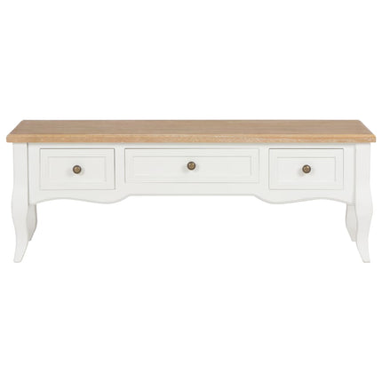 280048 Mobile Porta TV Bianco 100x35x35 cm in Legno