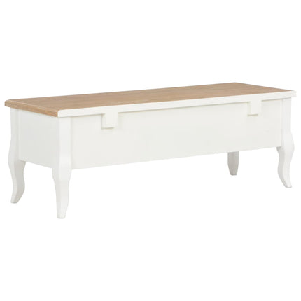 280048 Mobile Porta TV Bianco 100x35x35 cm in Legno
