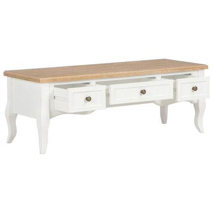 280048 Mobile Porta TV Bianco 100x35x35 cm in Legno