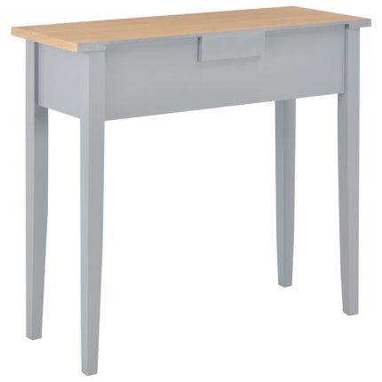 280054 vidaXL Consolle da Trucco Grigio 79x30x74 cm in Legno