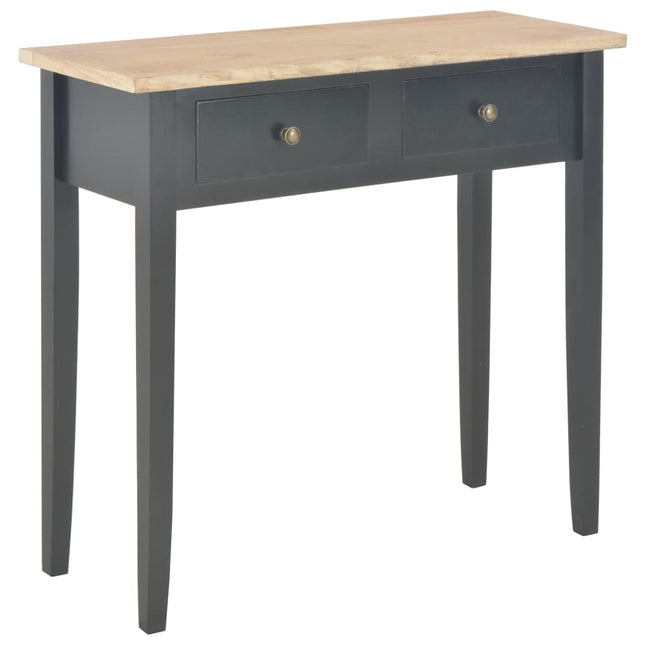280055 vidaXL Consolle da Trucco Nero 79x30x74 cm in Legno