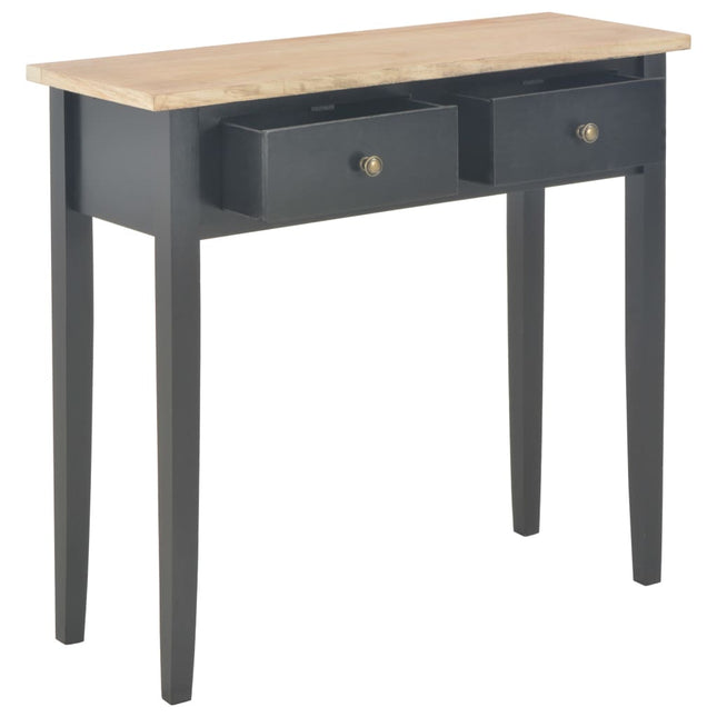 280055 vidaXL Consolle da Trucco Nero 79x30x74 cm in Legno