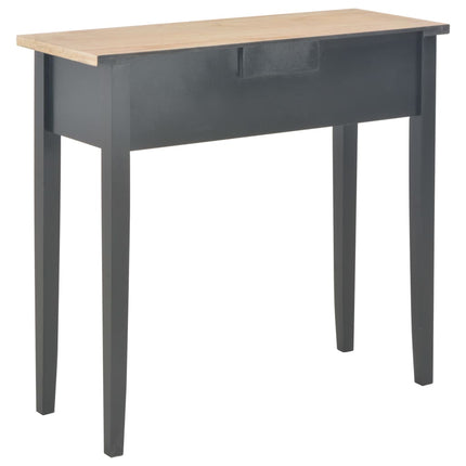 280055 vidaXL Consolle da Trucco Nero 79x30x74 cm in Legno