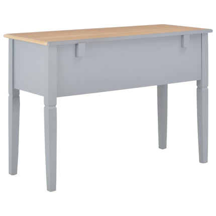 Scrivania Grigia 109,5x45x77,5 cm in Legno