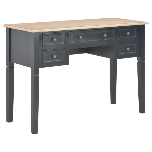 Scrivania Nera 109,5x45x77,5 cm in Legno