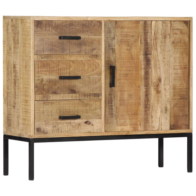Credenza 88x30x71 cm Legno Massello di Mango