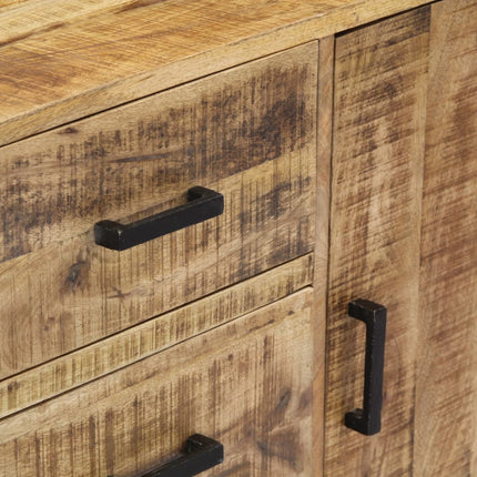 Credenza 88x30x71 cm Legno Massello di Mango